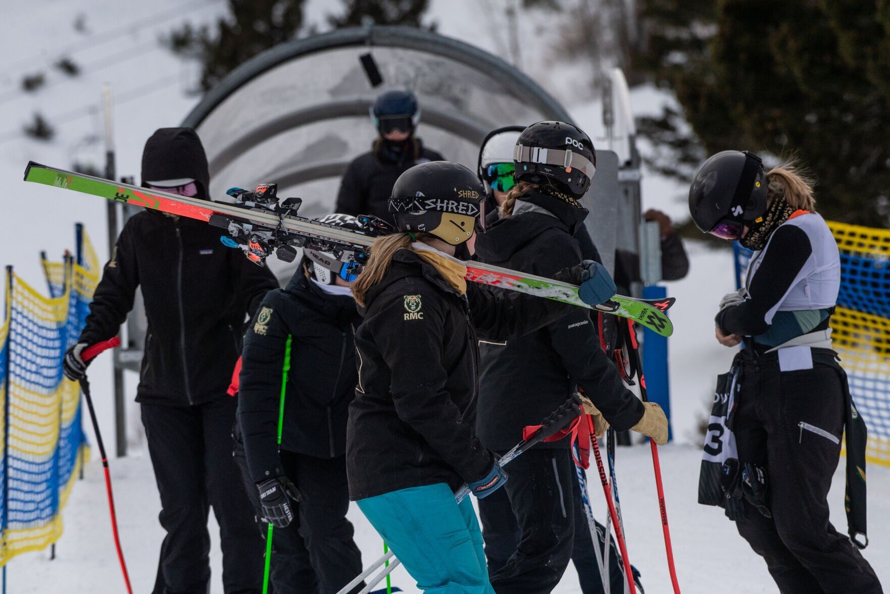 Rocky Mountain College Ski competes at Predator Cup at Bridger Bowl